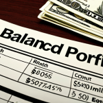 A balanced investment portfolio with stocks, bonds, real estate, and cash, emphasizing diversification to minimize risk.