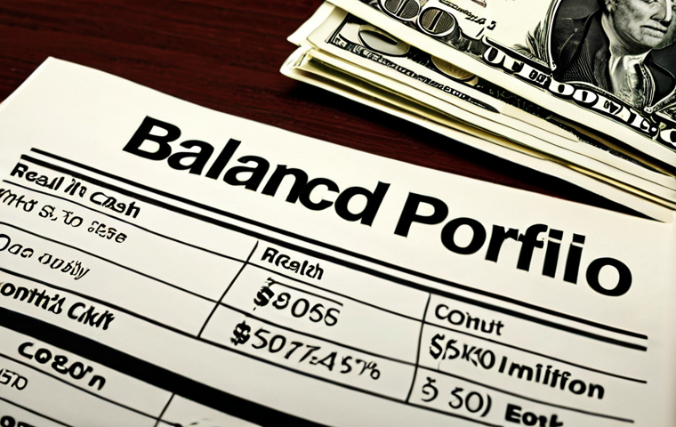 A balanced investment portfolio with stocks, bonds, real estate, and cash, emphasizing diversification to minimize risk.